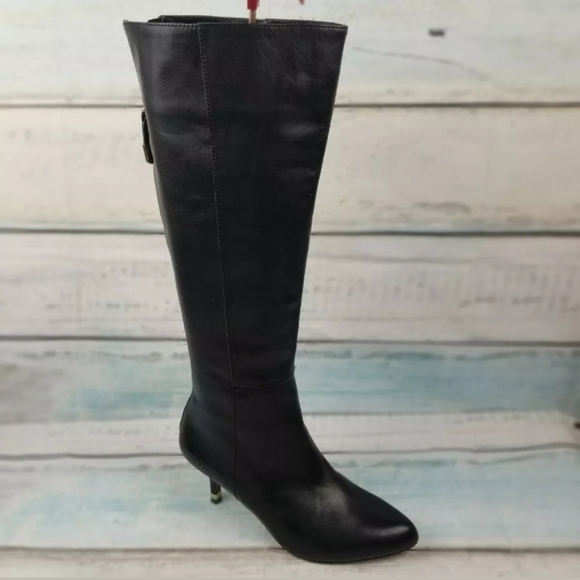 $398 Coach Fayth Women's Black Knee High Boot 5.5 - Picture 3 of 7
